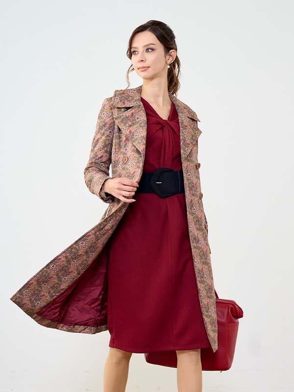 キャメルキリン 中綿トレンチコート