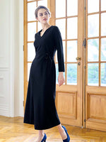 Double Jersey: Long Belted Dress