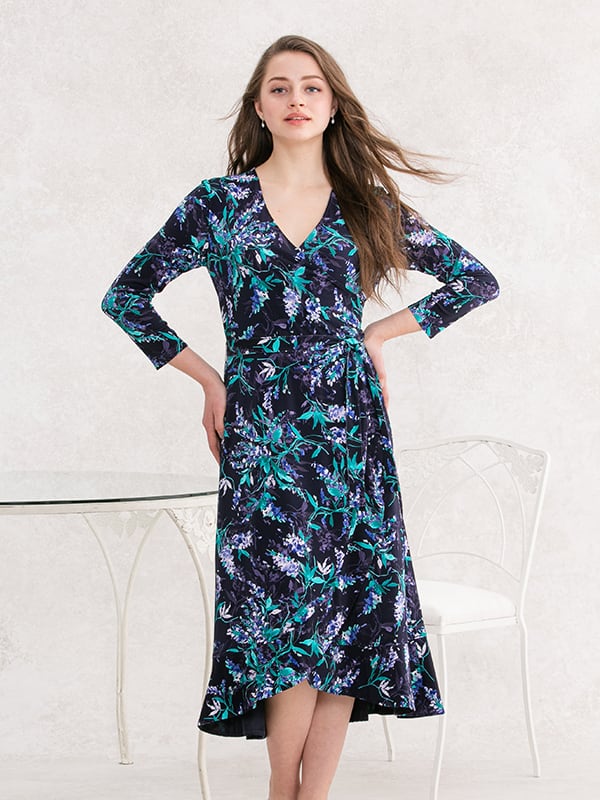 Navy Aroma Andalusia Dress