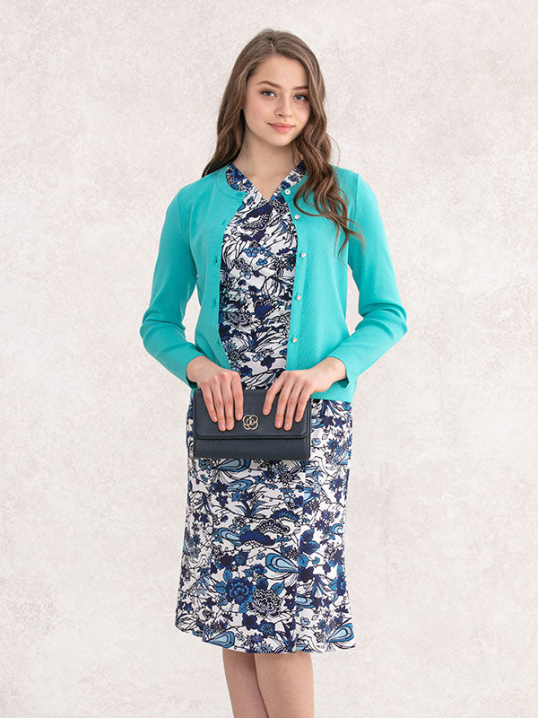 Azure Ryukyu-bingata Gather Dress