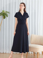 Long Length:Navy Long Marilyn Dress