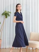 Long Length:Navy Long Marilyn Dress