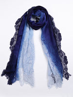 Powder Blue Lace Gradation Scarf