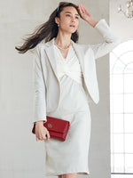 Gray Jacquard Tailored Jacket