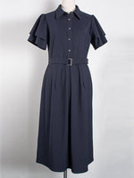 Navy Shirt Dress