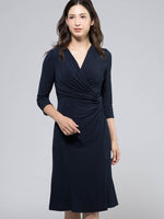 【再入荷!】ネイビー ギャザーワンピース