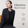品格と実用を兼ね備えた、賢いブラックフォーマル