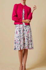 Pink lavender cache-coeur dress (with antistatic petticoat)