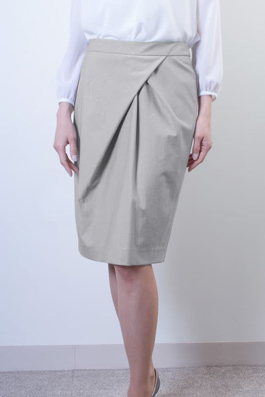Stretch Jacquard: Design Tuck Skirt