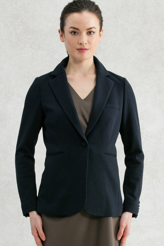 Double Jersey: Long Tailored Jacket
