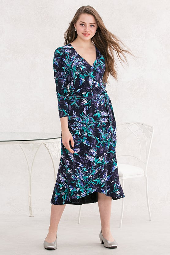 Navy Aroma Andalusia Dress