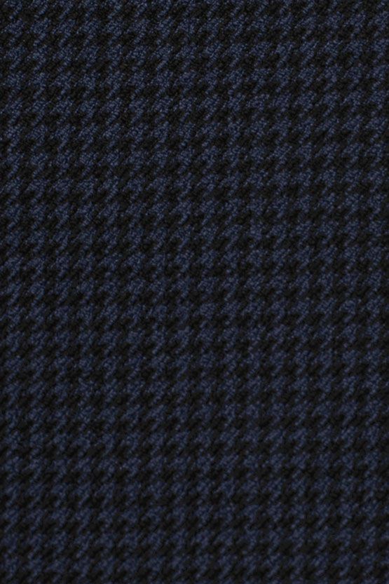 Navy Houndstooth Tailored Jacket
