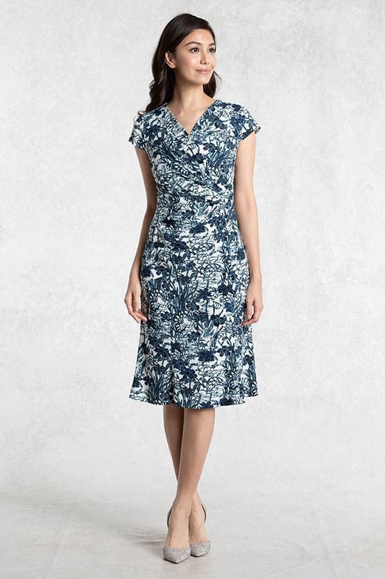 Ryukyu-bingata Ai Gather Dress