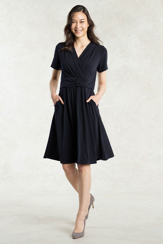 Navy Marilyn Dress