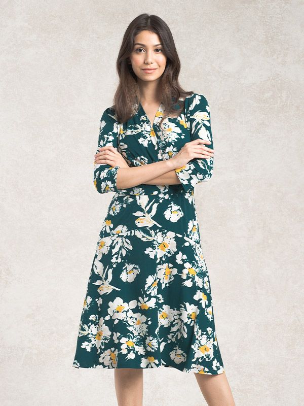 グリーンエレナ　カシュクールワンピース