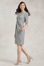 Black Tricolore Venus Dress