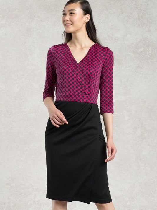 【ウール混ダブルフェース】アシンメトリーワンピース