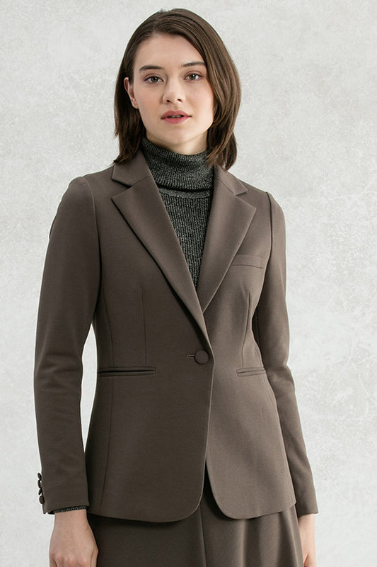Double Jersey: Long Tailored Jacket