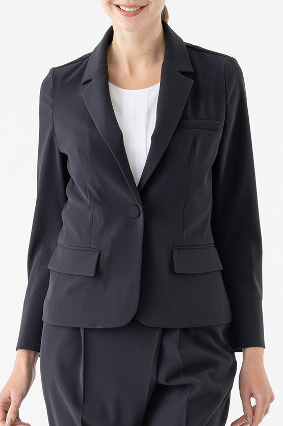 Smart Stretch Dark Navy 3-Pocket Tailored Jacket