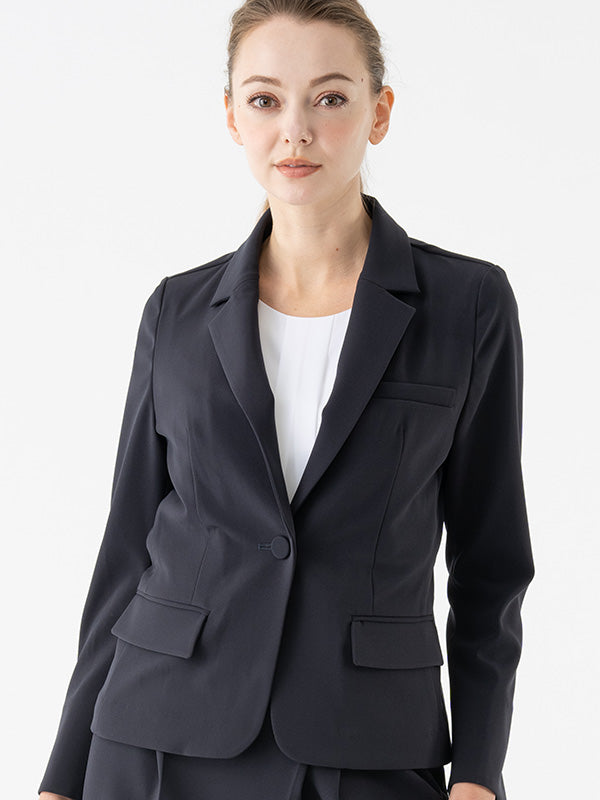 Smart Stretch Dark Navy 3-Pocket Tailored Jacket