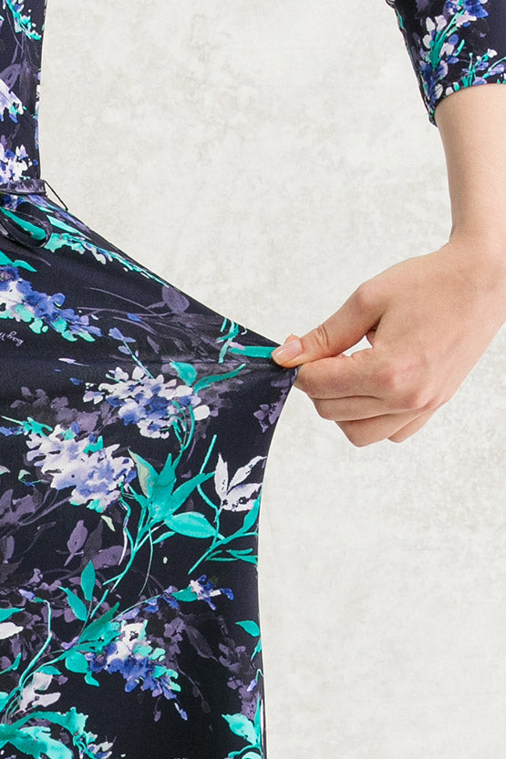 Navy Aroma Andalusia Dress