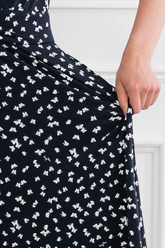 Navy Butterfly Marilyn Dress
