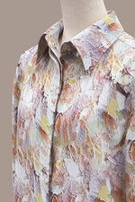 Stretch Georgette:Womanhood Front Fly Shirt