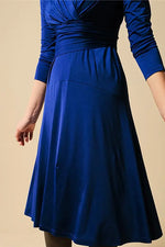 [Fleece lining] Cache-coeur dress (with antistatic petticoat) 