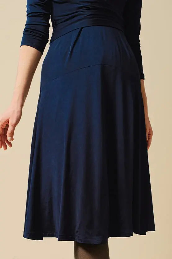 [Fleece lining] Cache-coeur dress (with antistatic petticoat) 