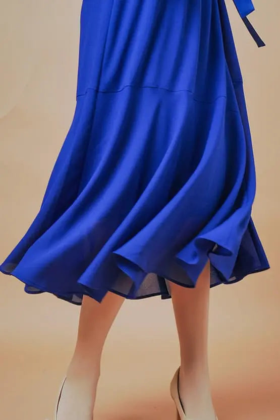 【ストレッチシフォン】ロングマーメイドワンピース