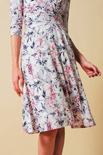 Pink lavender cache-coeur dress (with antistatic petticoat)