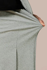 【ダブルジャージー】杢グレー　セットアップスーツ