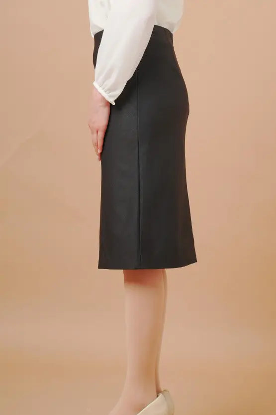 【ストレッチジャカード】バックベントスカート
