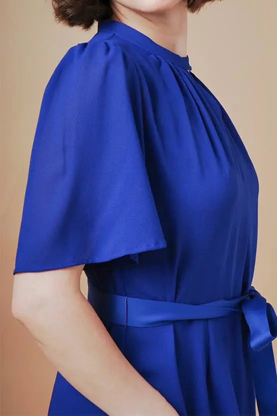 【ストレッチシフォン】ロングマーメイドワンピース