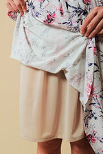 Pink lavender cache-coeur dress (with antistatic petticoat)