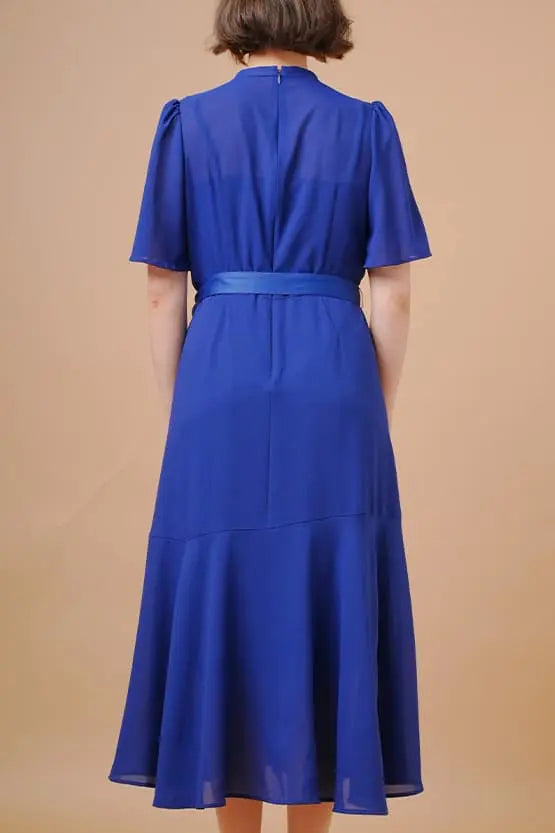 【ストレッチシフォン】ロングマーメイドワンピース