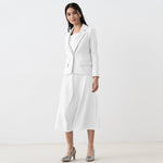 【ダブルジャージー】ミモレ丈Aラインスカート