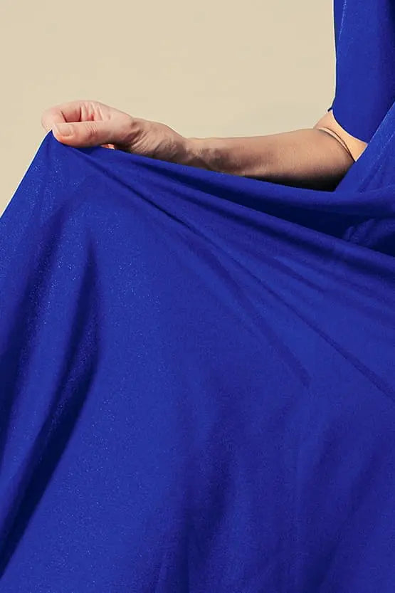 【ストレッチシフォン】ロングマーメイドワンピース