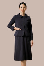 【スマートストレッチ】入卒・お受験対応ネイビーセットアップ