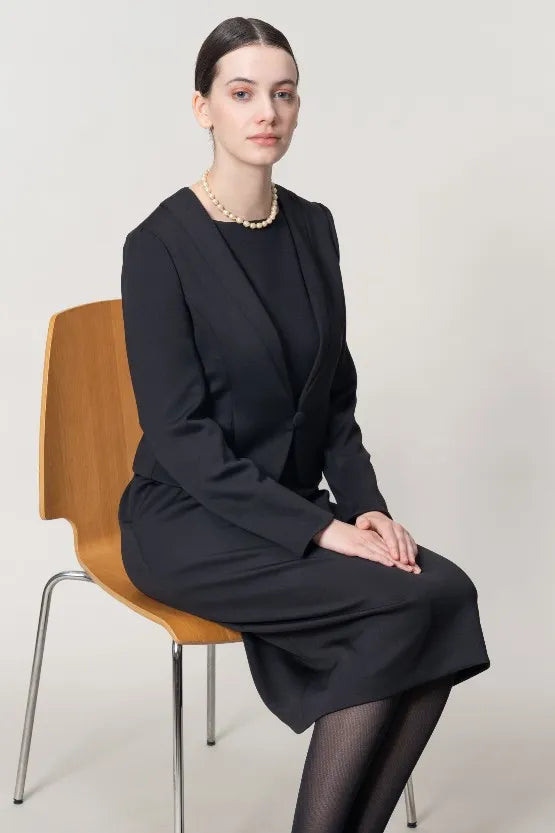 【宇宙素材】ブラックフォーマルセットアップ