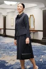 【スマートストレッチ】入卒・お受験対応ネイビーセットアップ