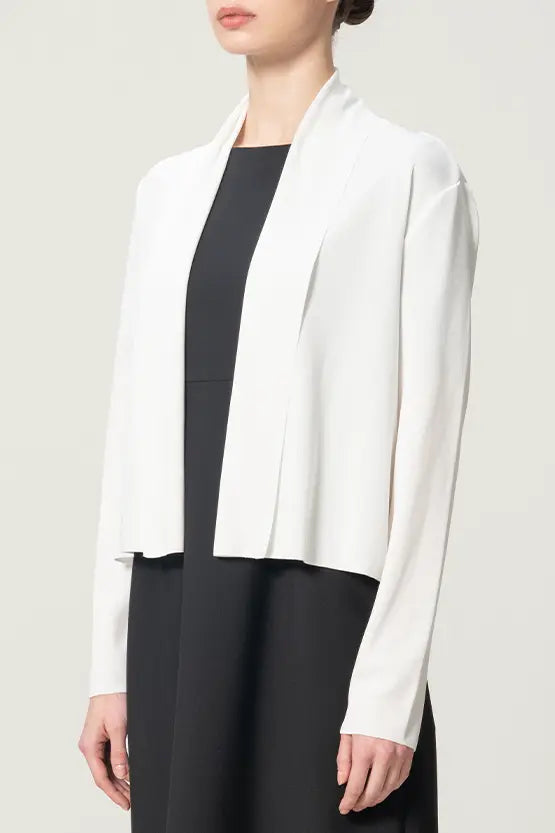 【クールニット】ショートラインカーディガン