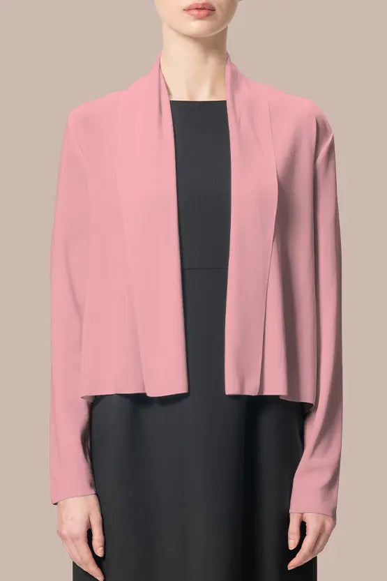 【クールニット】ショートラインカーディガン