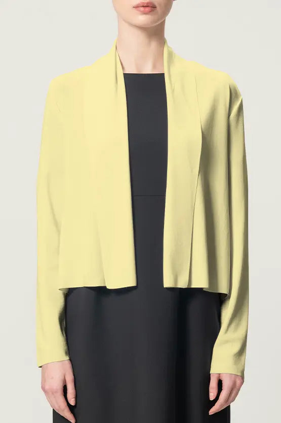 【クールニット】ショートラインカーディガン