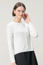 【クールニット】クルーネックカーディガン