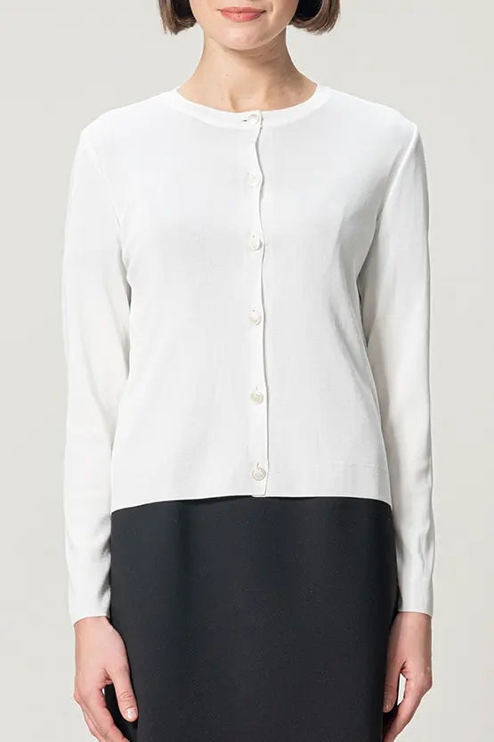 【クールニット】クルーネックカーディガン