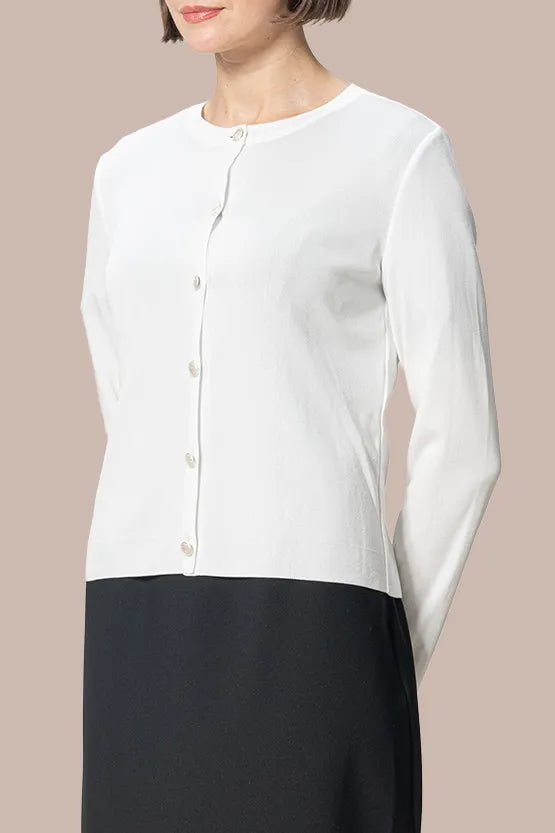 【クールニット】クルーネックカーディガン