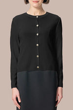 【クールニット】クルーネックカーディガン