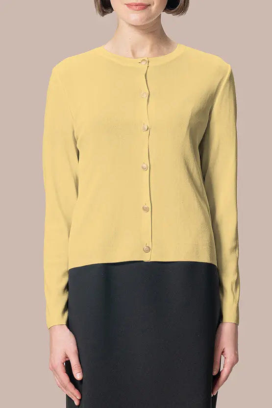 【クールニット】クルーネックカーディガン