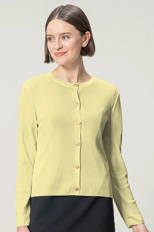 [Cool Knit] Crew Neck Cardigan